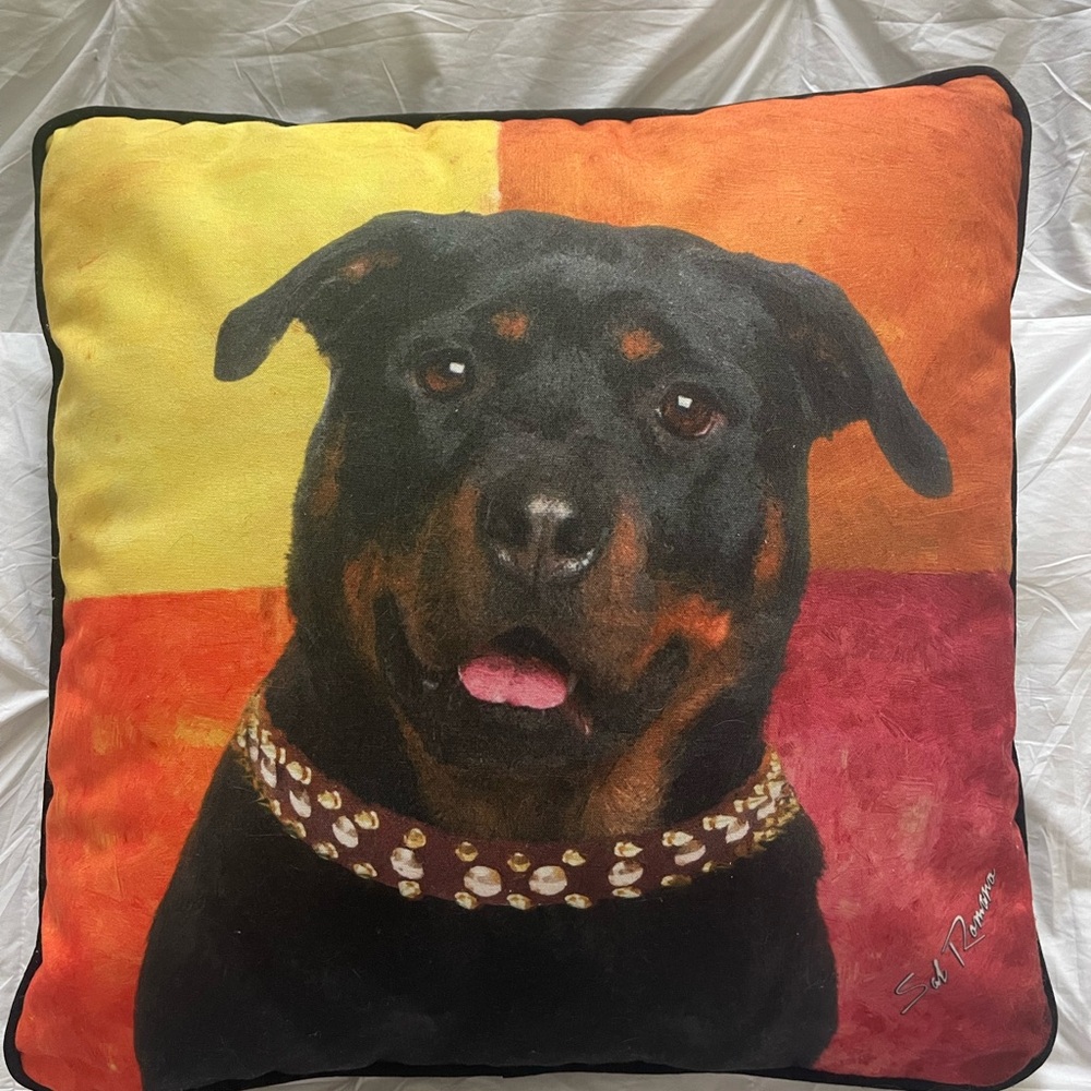 Rottweiler Throw Pillow